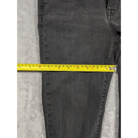 Madewell Jeans Womens Size 26 Charcoal Skinny Distressed Grunge Edgy Mid Rise - Picture 10 of 12